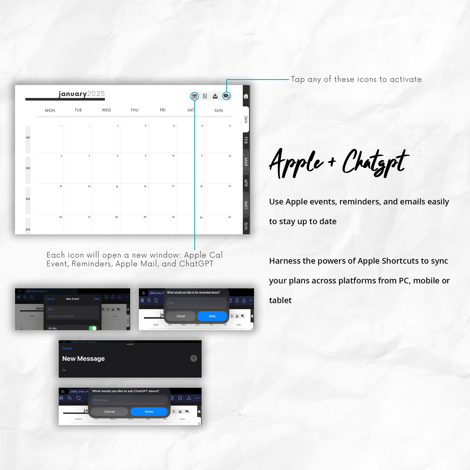 2025 Unico Digital Planner + Sticker Pack