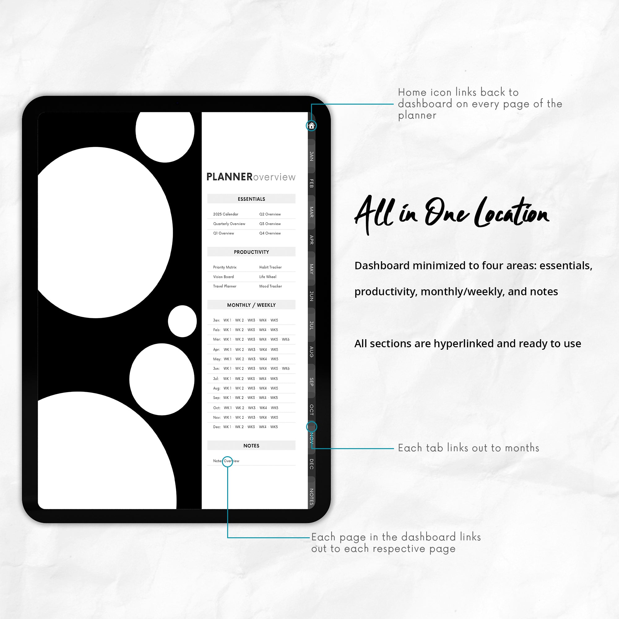 2025 Unico Digital Planner + Sticker Pack