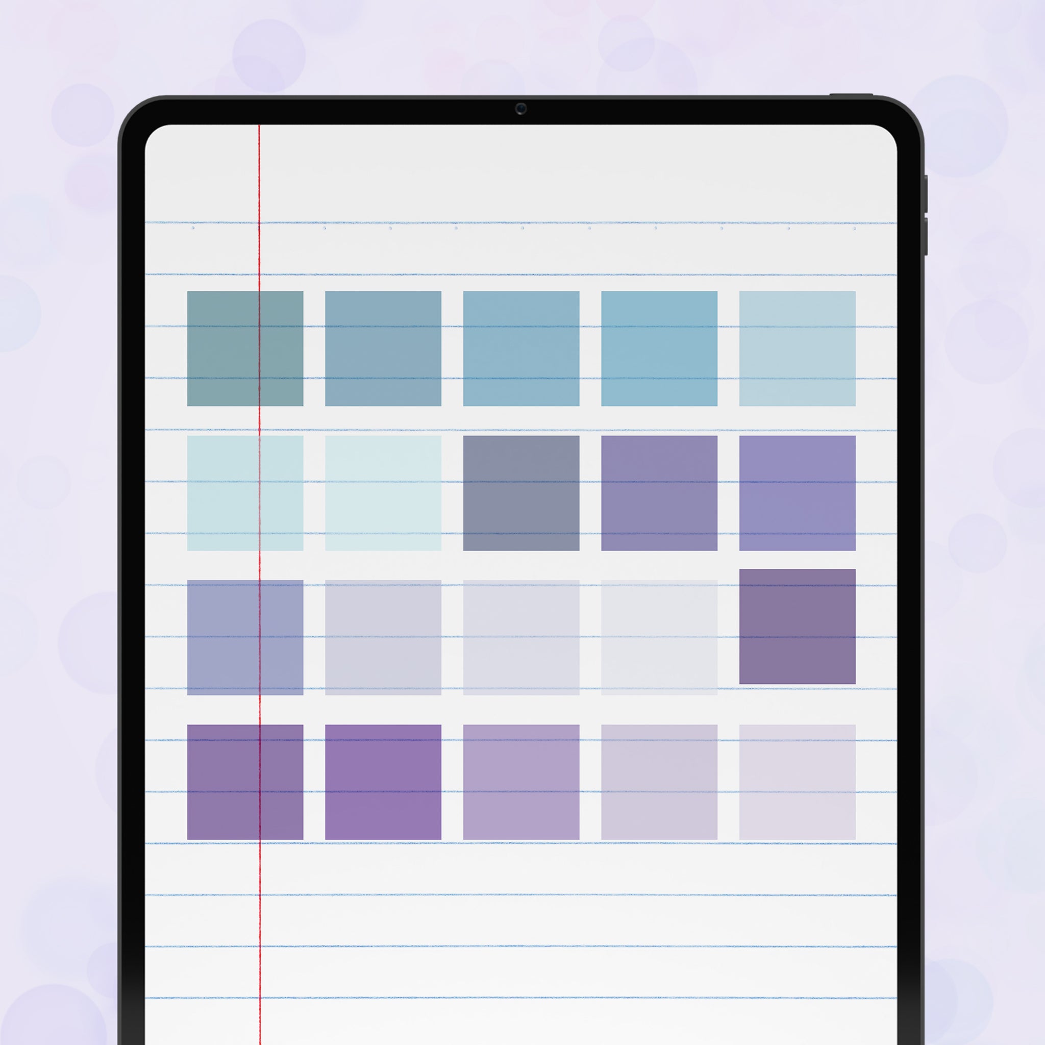 60+ Sticky Note Stickers - Blue/Purple