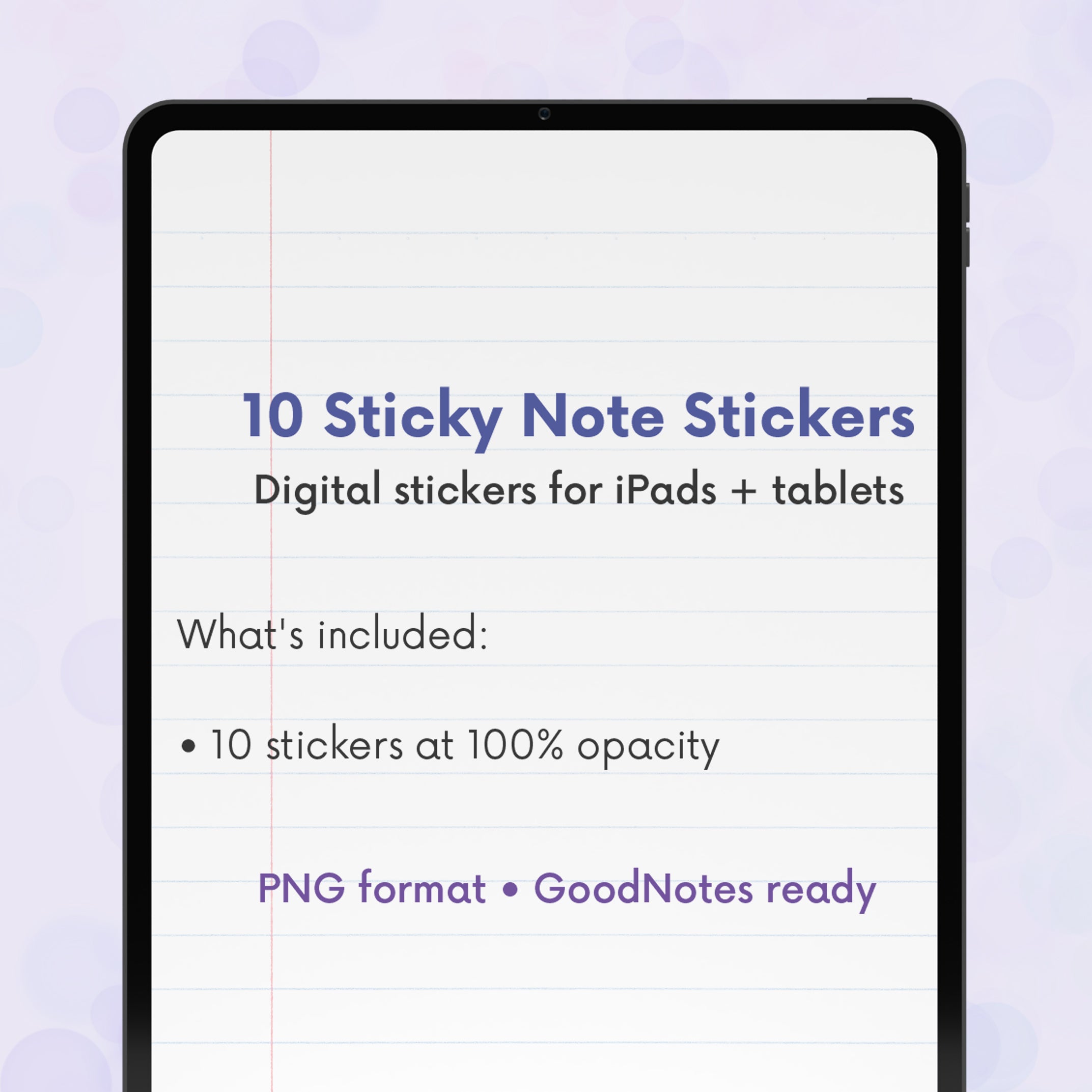 10 Sticky Note Stickers - Ombre