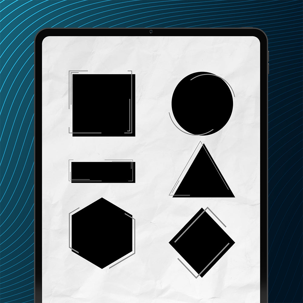 78 Geometric Shape Stickers