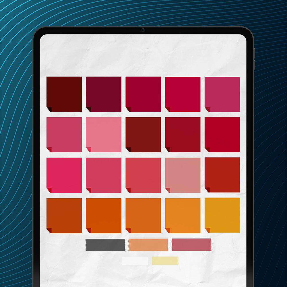 60+ Sticky Note Stickers - Red/Orange