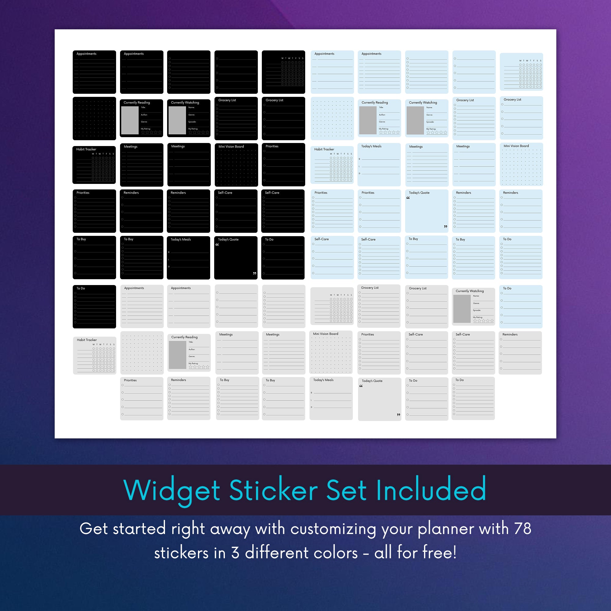 2024 Unico Digital Planner + Widget/Sticker Pack