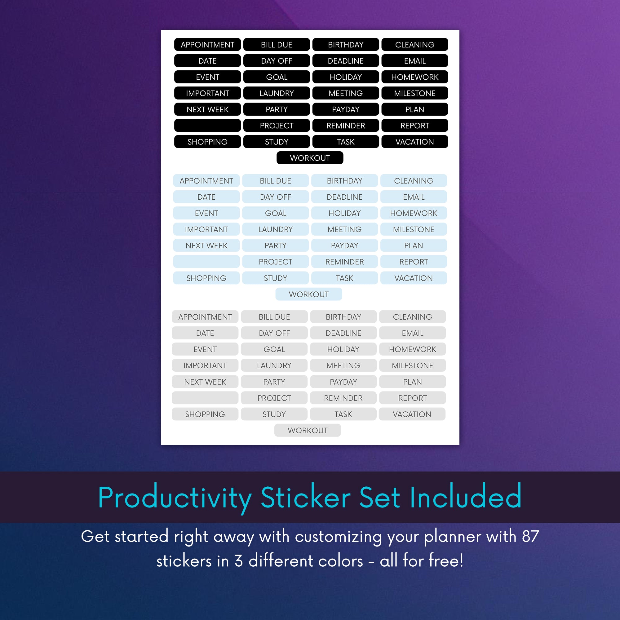 2024 Unico Digital Planner + Widget/Sticker Pack